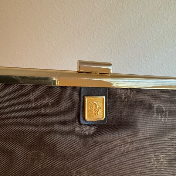 RARE Authentic Vintage Dior Monogram Kisslock Clutch-Hard to Fiind - Picture 6 of 13